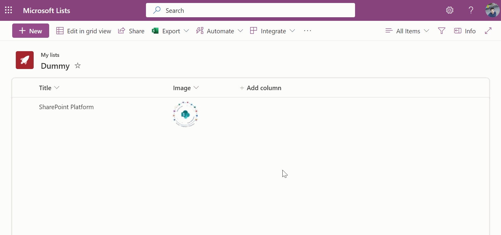 Fix Microsoft Lists image preview